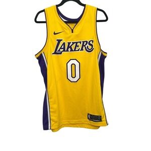Nike Mens Yellow & Purple Kyle Kuzma #0 LA Lakers Swingman Jersey Size Large